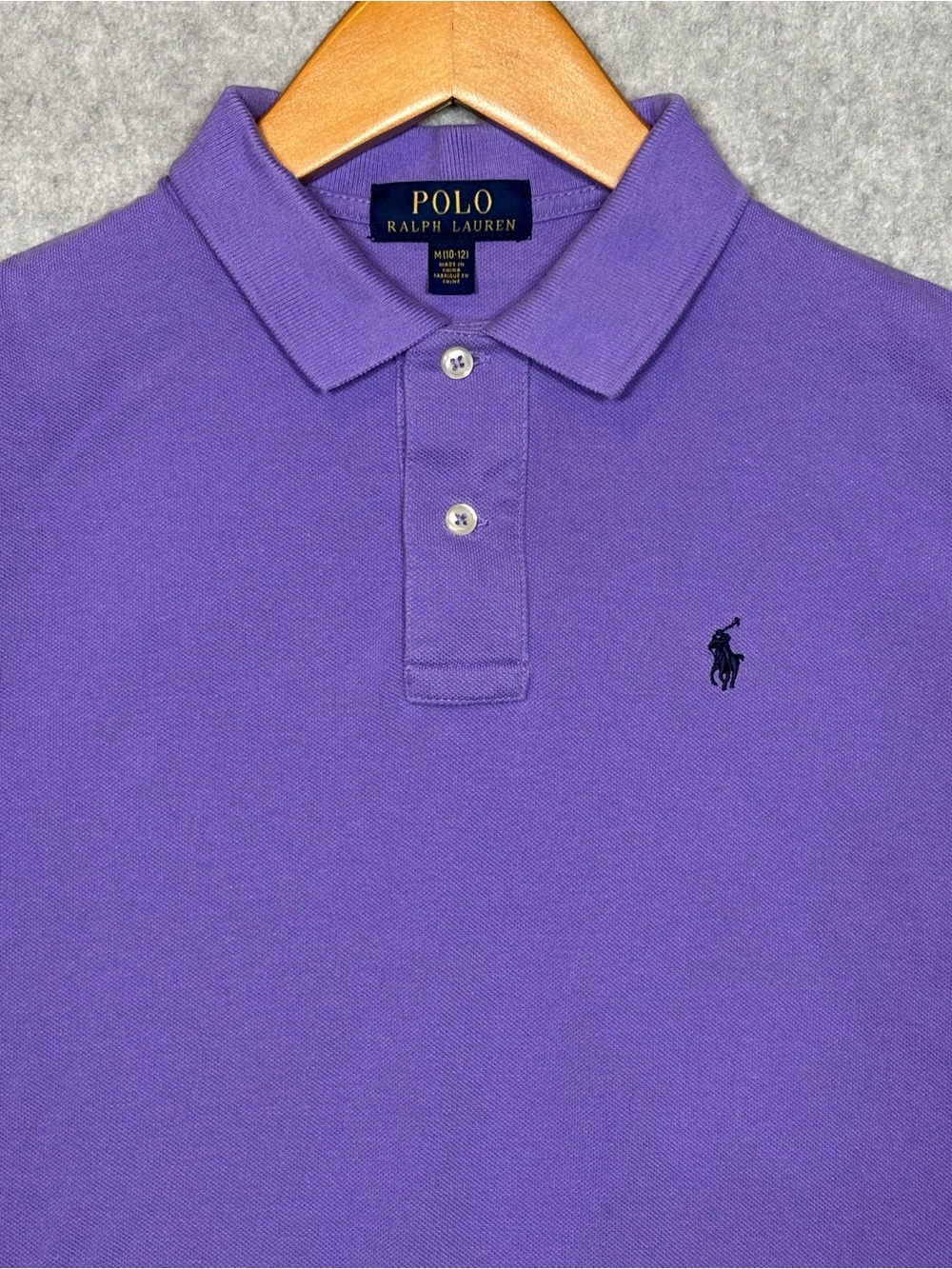 Polo Ralph Lauren Classic Fit Short Sleeve Polo Shirt-Purple-Boys Size Medium